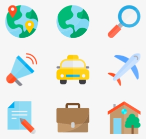 Travel - Office Items Icon, HD Png Download, Transparent PNG