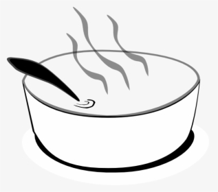 Soup Can Clipart - Hot Soup Black And White, HD Png Download, Transparent PNG
