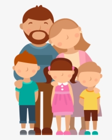 Dad Clipart Parent Student - Happy Family Cartoon Png, Transparent Png, Transparent PNG