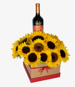 Box Girasoles Vino - Sunflower, HD Png Download, Transparent PNG