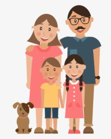Family Child Parent Illustration - Family Character Image Png, Transparent Png, Transparent PNG