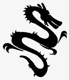Dragon, Head, Silhouette, Chinese, Shape, Animal - Chinese Dragon Art Simple, HD Png Download, Transparent PNG