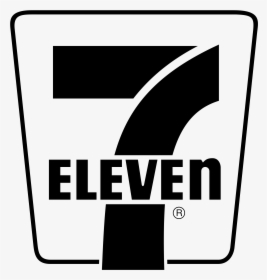 7 Eleven Logo Png Transparent - 7 Eleven Black And White, Png Download, Transparent PNG