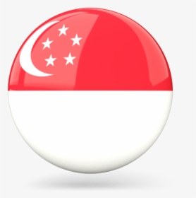 Glossy Round Icon - Singapore Flag Round Icon, HD Png Download, Transparent PNG