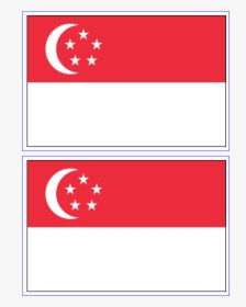 Singapore National Flag Printable, HD Png Download, Transparent PNG