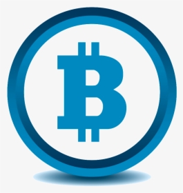 Transparent Bitcoin Icon Png - Vector Blue Bitcoin Icon, Png Download, Transparent PNG