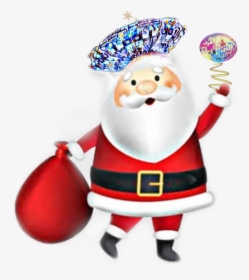 #christmas #santa #santaclause #emoji #hat #festivehat - Santa Claus, HD Png Download, Transparent PNG