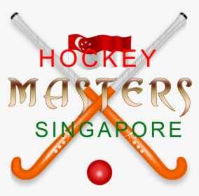 Logo Design By Sanarya For Hockey Masters Singapore - Cartoon Hockey Stick And Ball, HD Png Download, Transparent PNG