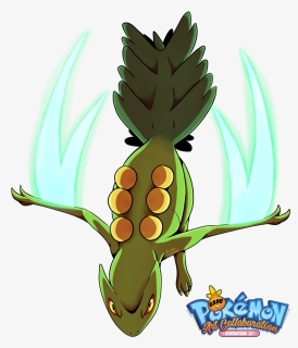 #254 Sceptile Used Leaf Blade And Dragon Claw In Our - Sceptile Using Leaf Blade, HD Png Download, Transparent PNG