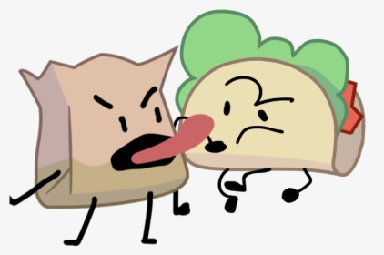 Barf Bag And Taco - Taco Battle For Dream Island, HD Png Download, Transparent PNG