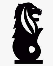 Merlion Park Lion Head Symbol Of Singapore - Vector Singapore Merlion Png, Transparent Png, Transparent PNG
