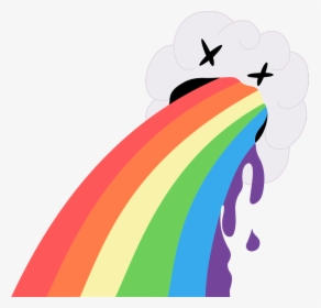 #rainbow #barf #rain #dead #cloud #snapchat #freetoedit - Rainbow Vomit Png, Transparent Png, Transparent PNG
