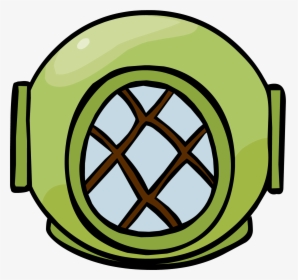 Divers Helmet Clothing Icon Id - Scuba Cartoon Helmet, HD Png Download, Transparent PNG