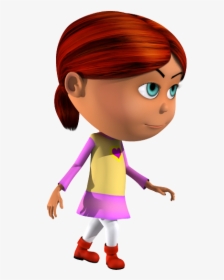 Isabella 3d Character Walking With Style - Cartoon, HD Png Download, Transparent PNG