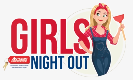 Girls Night Out Logo - Cartoon, HD Png Download, Transparent PNG