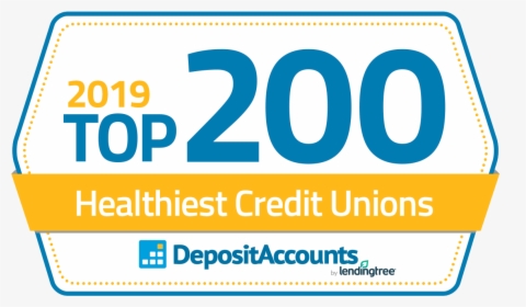 Badge Top200 2019 Creditunion - Top 200 Healthiest Banks, HD Png Download, Transparent PNG