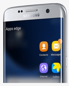 Apps Edge Panel Showing On Galaxy S7 Edge’s Edge Screen - Samsung Galaxy, HD Png Download, Transparent PNG