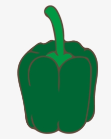 Green Pepper - Red Bell Pepper, HD Png Download, Transparent PNG