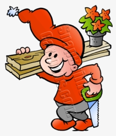 Christmas Elf Working - Christmas Elves At Work, HD Png Download, Transparent PNG