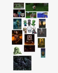 Transparent Minecraft Herobrine Png - Collage, Png Download, Transparent PNG