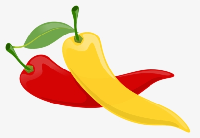 Peppers, Fruits, Vegetables, Plants, Red, Yellow, Green - Vektor Daun Cabe Png, Transparent Png, Transparent PNG