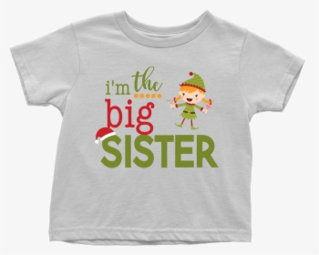 Big Sister Christmas Shirt, Pregnancy Announcement, - Christmas Elf, HD Png Download, Transparent PNG