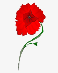 Freeform Poppy Clip Arts - Single Poppy In Art, HD Png Download, Transparent PNG