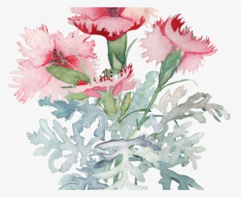 Watercolor Poppy Leaves Google Search Tattoos Pinterest - Flowers Water Color Png, Transparent Png, Transparent PNG