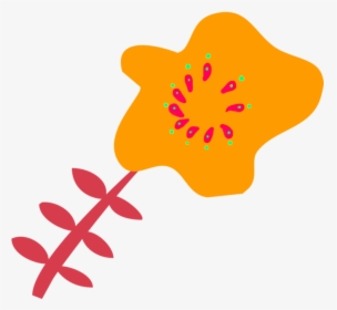 Scrapbooking Flower Orange - Drawing, HD Png Download, Transparent PNG