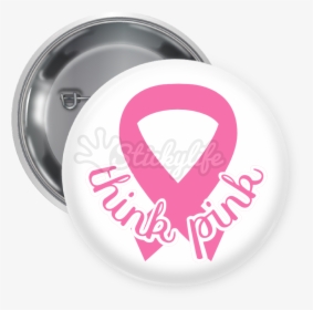 Think Pink Button - Art Club Pin Buttons, HD Png Download, Transparent PNG