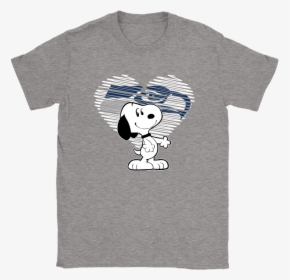 I Love Seattle Seahawks Snoopy In My Heart Nfl Shirts - Clevekand Browns Shirts, HD Png Download, Transparent PNG