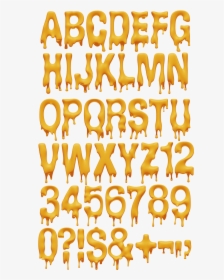 Melting Yellow Font - Melting Word Font, HD Png Download, Transparent PNG