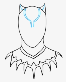 How To Draw Black Panther - Simple Drawing Black Panther, HD Png Download, Transparent PNG