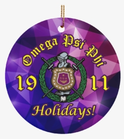 Omega Psi Phi Christmas Ornaments - Emblem, HD Png Download, Transparent PNG