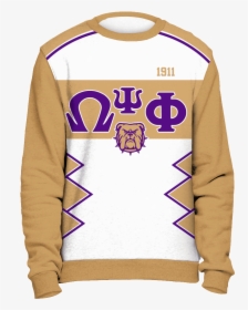 Omega Psi Phi Initials And Year Gold Sweatshirt - Omega Psi Phi Sweater, HD Png Download, Transparent PNG