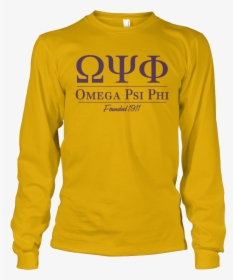 Omega Psi Phi Collegiate Long Sleeve - Omega Psi Phi Sweatshirts, HD Png Download, Transparent PNG