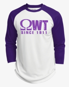 Omega Psi Phi Baseball Tee - Aint Nothin But A Christmas Party, HD Png Download, Transparent PNG