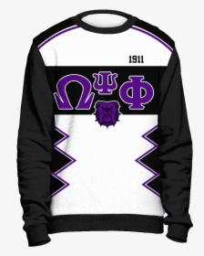 Omega Psi Phi Initials And Year Black Sweatshirt - Alpha Phi Alpha Ugly Sweater, HD Png Download, Transparent PNG
