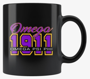 Omega Psi Phi Black Mug - Beer Stein, HD Png Download, Transparent PNG