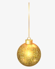 Clipart Christmas Elegant Gold - Christmas Gold Ball Png, Transparent Png, Transparent PNG