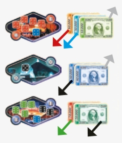 Transparent Pile Of Money Png - Las Vegas Board Game Cards, Png Download, Transparent PNG
