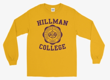 Omega Psi Phi Themed Hillman College Long Sleeve T-shirt - Love Hood Niggas Shirt, HD Png Download, Transparent PNG