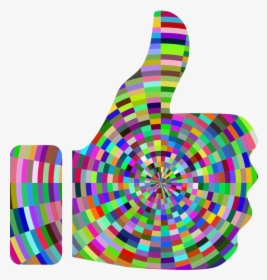 Transparent Thumbs Up Emoji Png Transparent - Rainbow Thumbs Up Emoji, Png Download, Transparent PNG