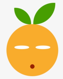 Transparent Surprised Face Emoji Png - Clementine Clip Art, Png Download, Transparent PNG
