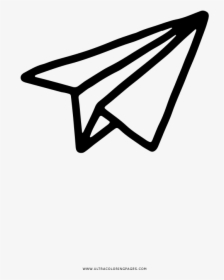 Paper Plane Coloring Page - Send Email Icon Png, Transparent Png, Transparent PNG