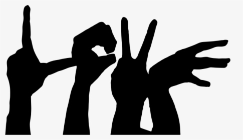 Transparent Reaching Hand Png - Deaf Communication Sign Language, Png Download, Transparent PNG