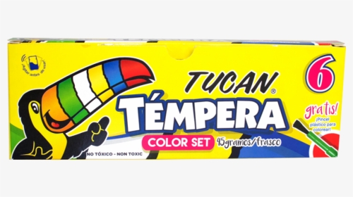 Témpera Tucan Clásica 6 Colores   Title Témpera Tucan - Crayones Tucan, HD Png Download, Transparent PNG
