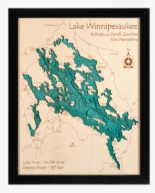 Lake Winnipesaukee New Hampshire Map, HD Png Download, Transparent PNG