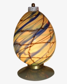 Andromeda 1970s Vintage Egg-shape Gray Blue Yellow - Stained Glass, HD Png Download, Transparent PNG
