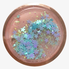 Blue Stars Rose Gold Liquid Glitter - Popsocket With Liquid Glitter, HD Png Download, Transparent PNG